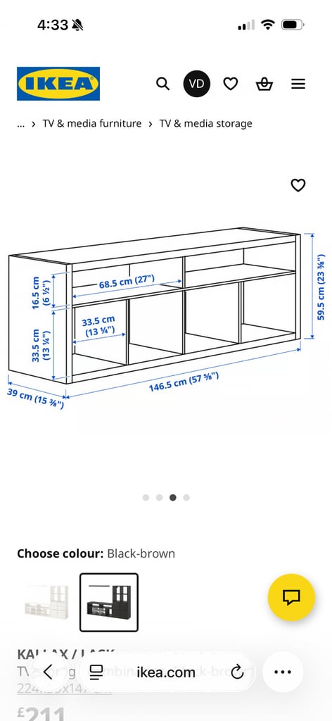 IKEA TV Stand & Shelving Unit