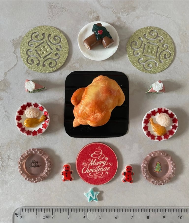 image for Dolls house Christmas decorations 