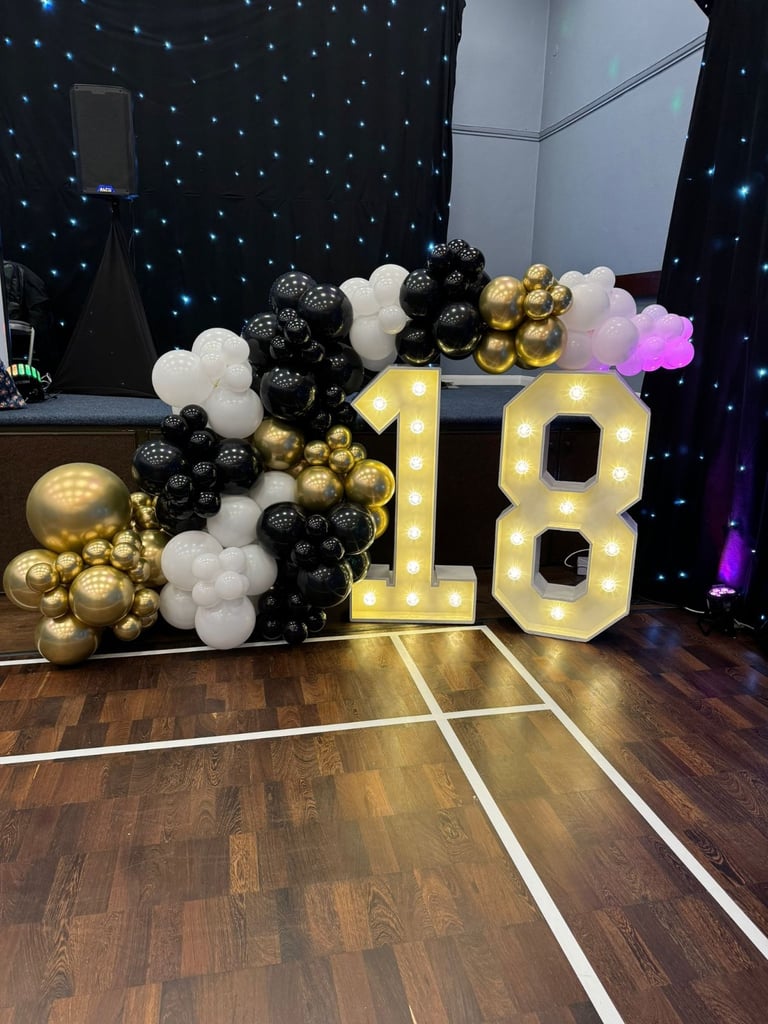4ft Light up Letters & Numbers to hire, London