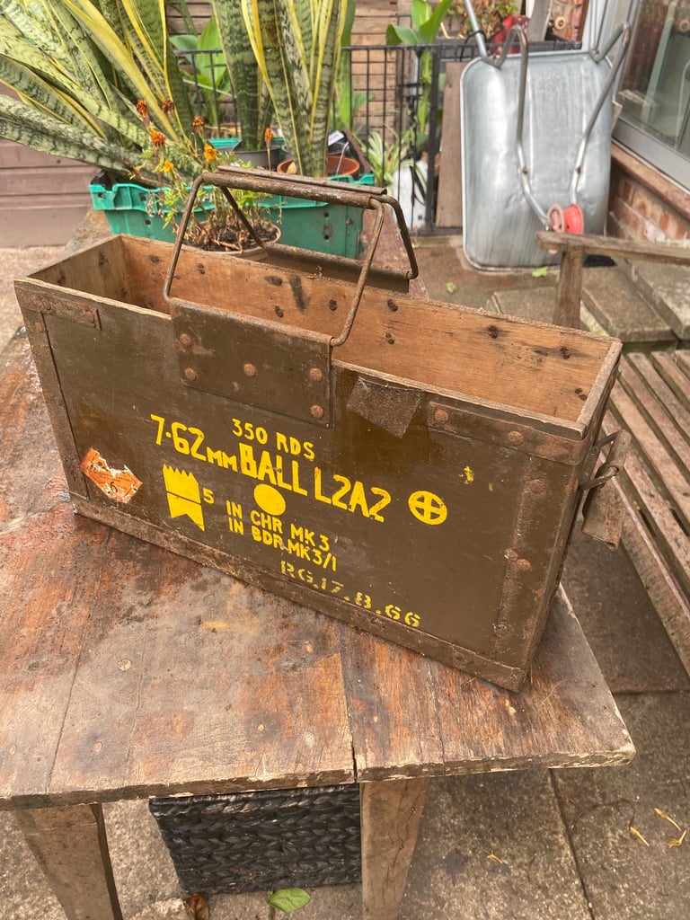 image for Vintage British Military Ammunition Box