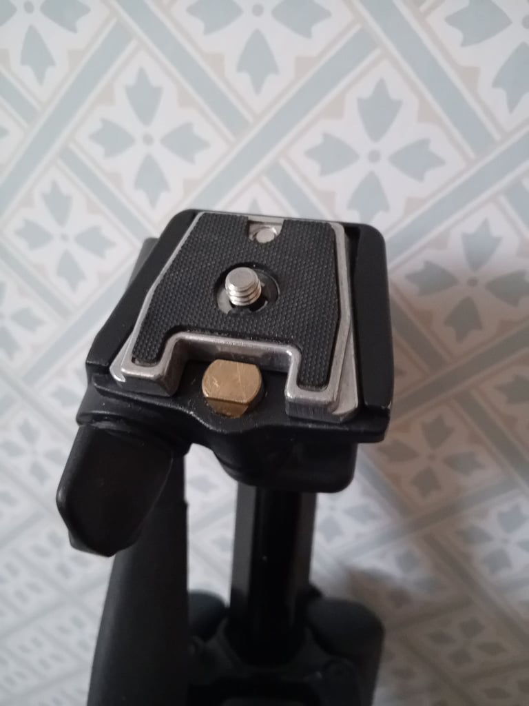 Manfrotto 718B tripod.