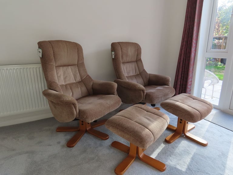 image for Recliner Swivel Chairs + Stools