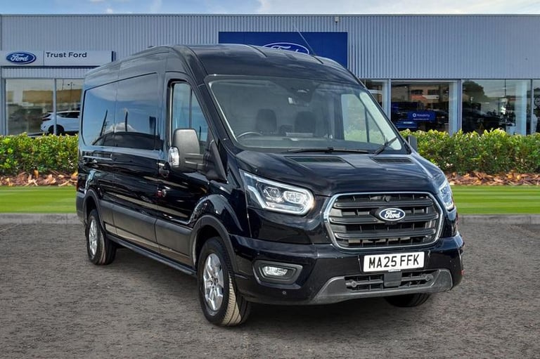 image for 2025 Ford Transit 350 Limited L3 H2 LWB Medium Roof FWD 2.0 EcoBlue 165ps, SAT NAV, AIR CON, Pane...