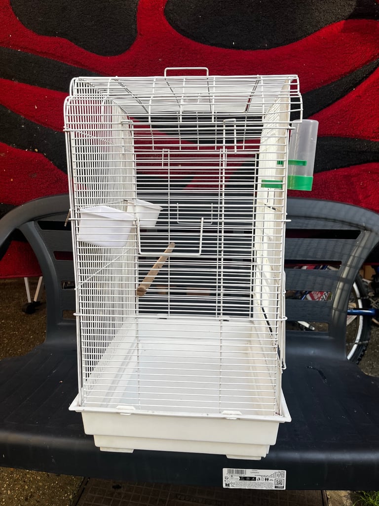 White Arch Roof Bird Cage