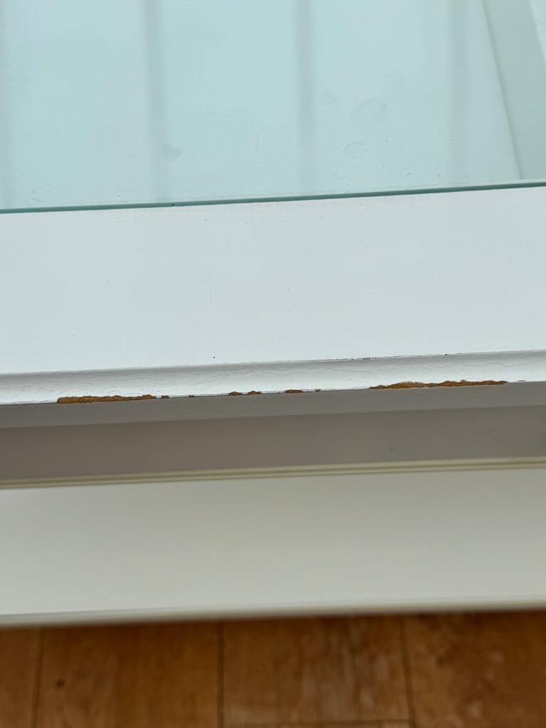 IKEA Liatorp coffee table white square with drawer