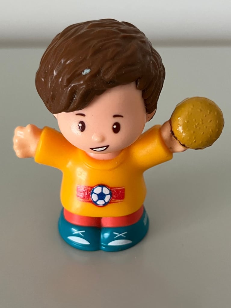 FISHER PRICE LITTLE PEOPLE SERVE IT UP FOOD TRUCK BURGER BOY FIGURE