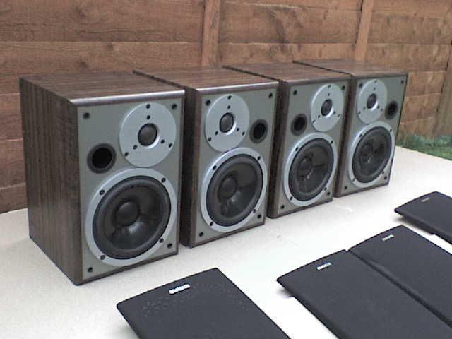 4 x 60W Aiwa SX-LM6 Stereo Speakers with a Proper 25 mm HF Unit 
