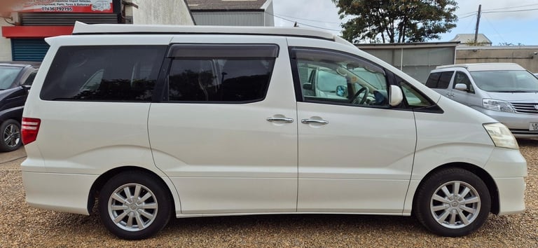 Toyota Alphard 4 Berth Campervan with Rear Conversion and Pop Top Roof