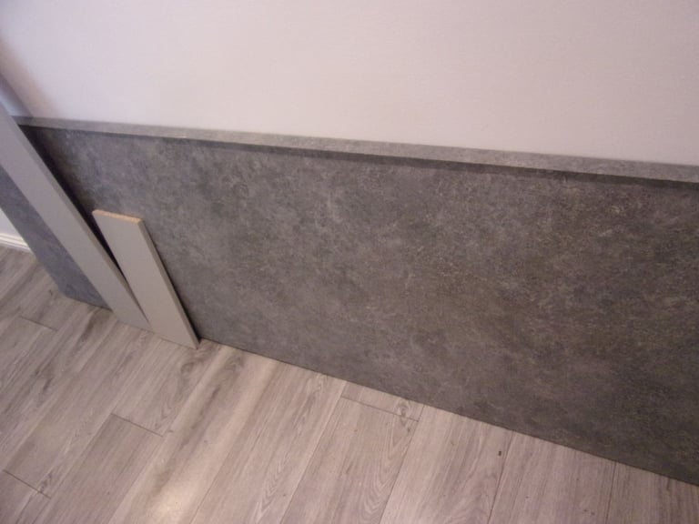 image for free worktop 2m long blue/gray 