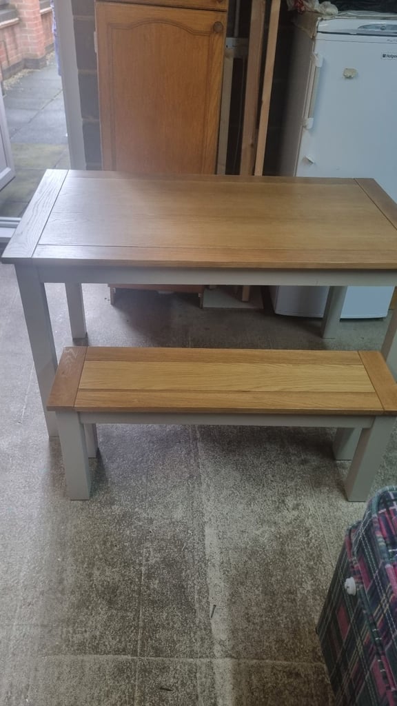 Dining table with 2 Benches