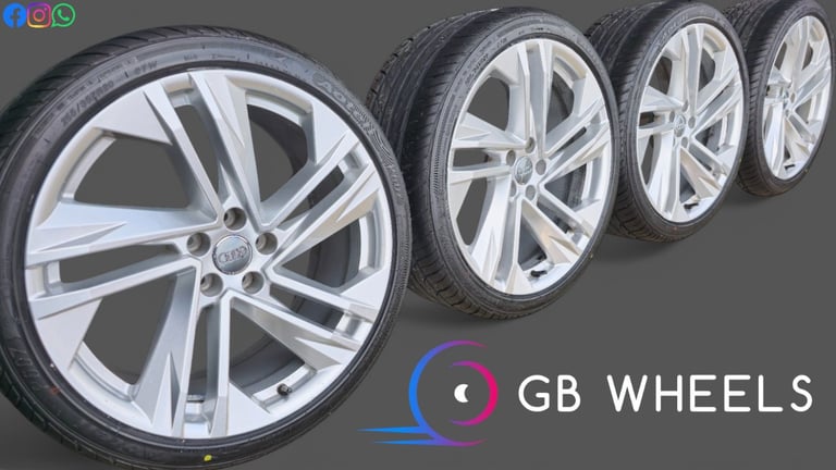 Genuine Audi 20" Turbine Alloy Wheels NEW tyres A4 A5 S5 S5 A6 A7 A8 Q3 RS Sport