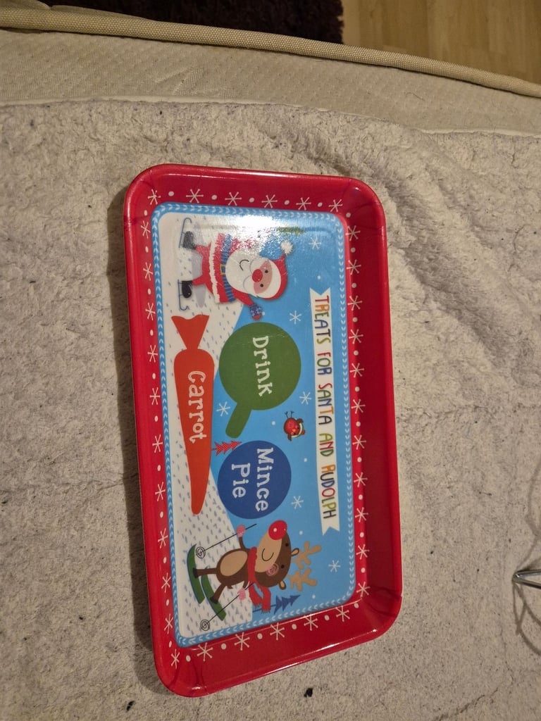 Kids Xmas plastic tray