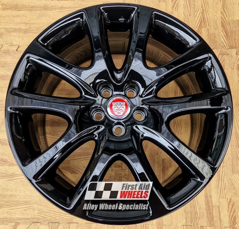 R470BG Swap JAGUAR XJ X350 X358 4x 19'' GENUINE POLARIS GLOSS BLACK ALLOY WHEELS