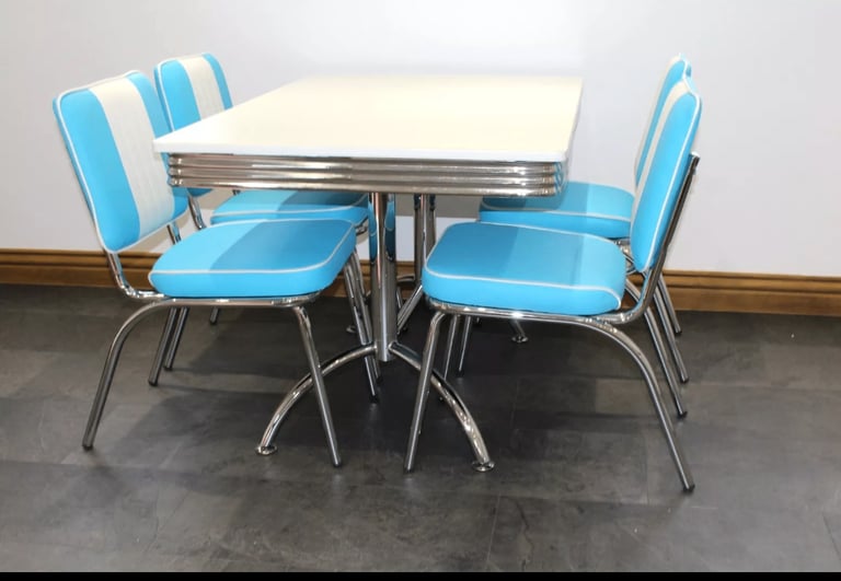 image for American diner table and chairs