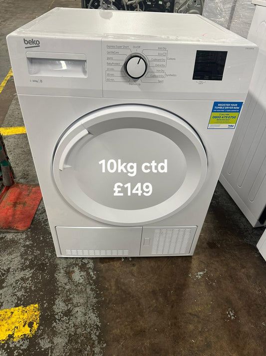 Beko 10kg condenser tumble dryer 🌟 Free Delivery 🌟 120 Days Warranty 🌟 