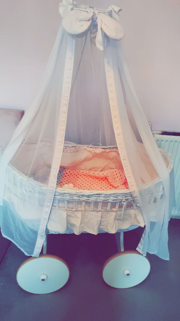 Baby moses pram wicker basket 