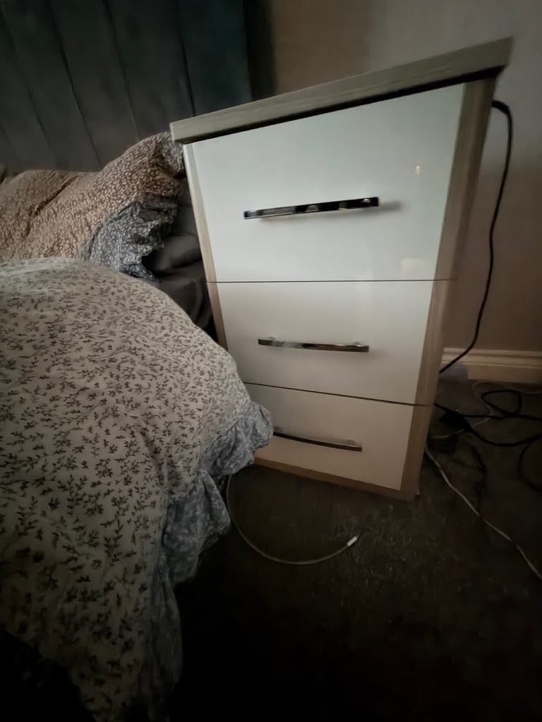 Wardrobes x2 and x2 side tables