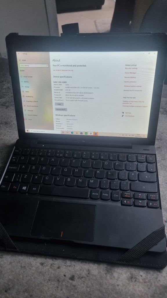 Lenovo IdeaTab Miix 300-10IBY 10.1 ", Black, Multi-touch, 2GB