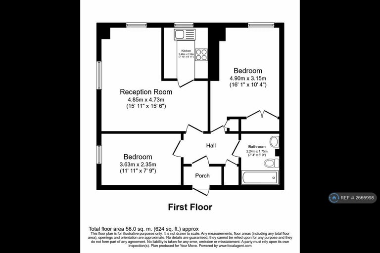 2 bedroom flat in Trim Street, London, SE14 (2 bed) (#2666998)