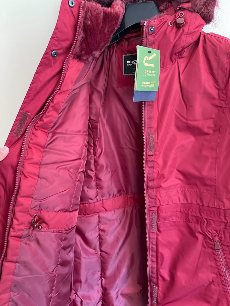 Regatta Lyanna Waterproof Parka – Cabernet – Size 10 / S