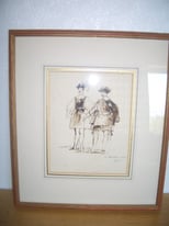 Original Framed Sir David Wilkie RA Drawing