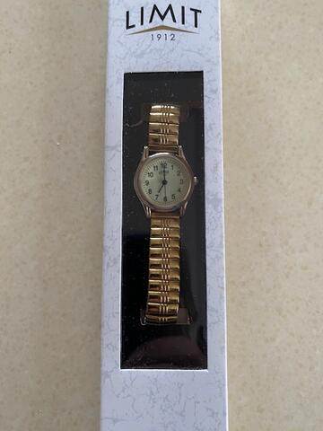 Limit Ladies Glow Dial Gold Plated Expander Watch