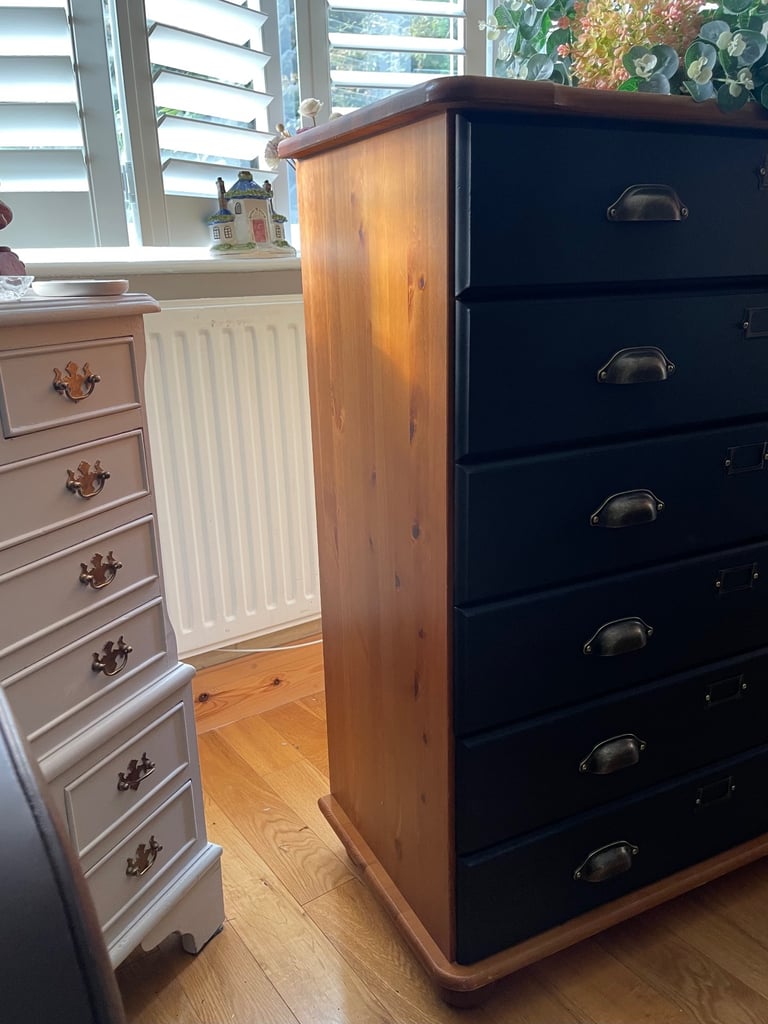 Merchant Chest of Drawers - Haberdashery - Apothecary - Sideboard Newly Up-cycled.