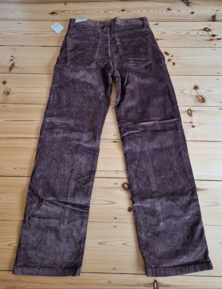 Free People Risk Taker Cord Straight Choclate Cords