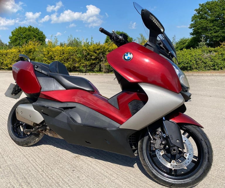 2013 63 BMW C 650 GT C650 MAXI SCOOTER C650GT HIGH SPEC HISTORY RED