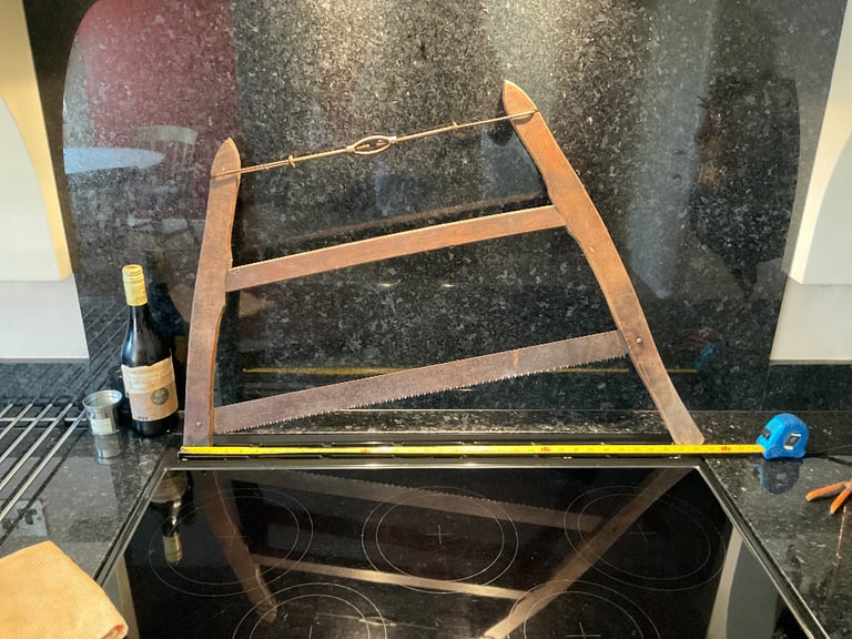 Antique Wooden framed Bow Saw - Wall Art?
