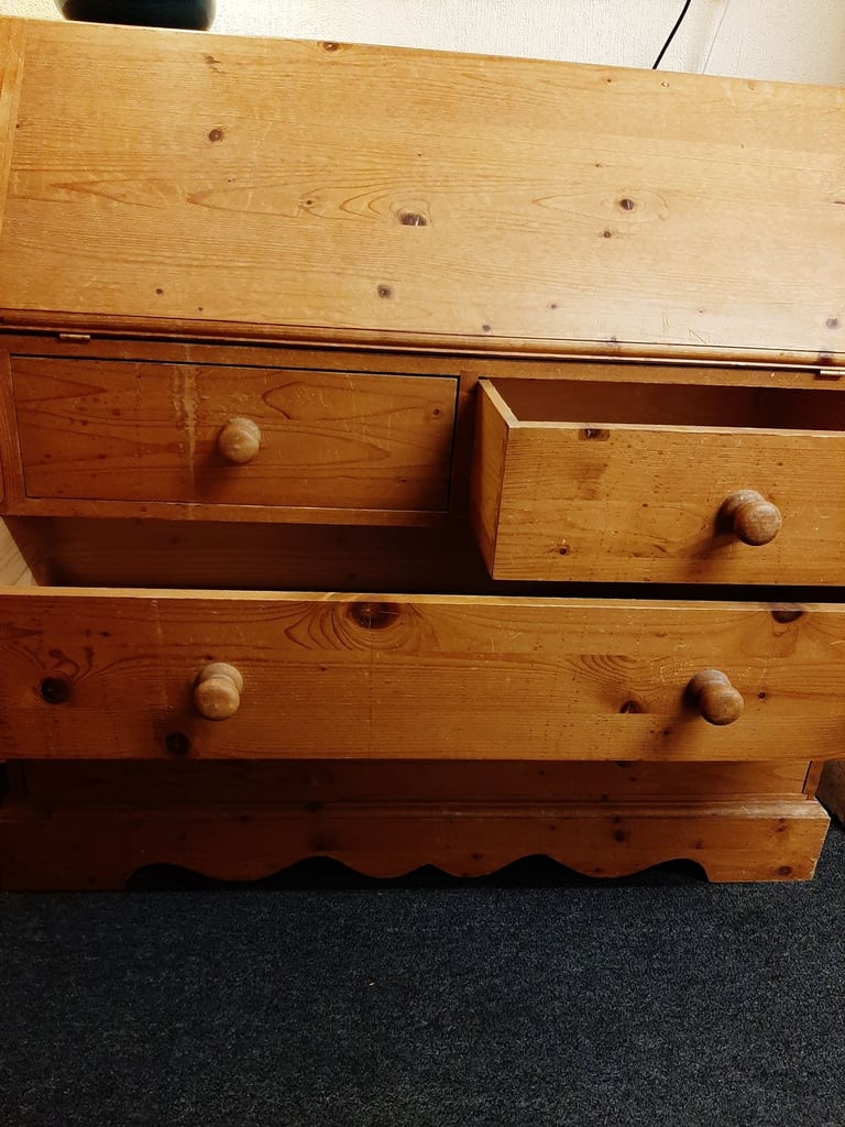 image for PINE DESK AND CHAIR