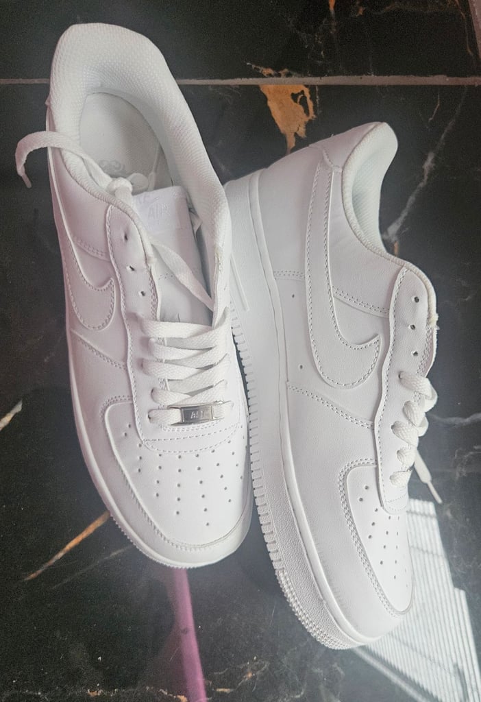 Nike AirForce1 New Trainers, white colour 8.5 UK size 