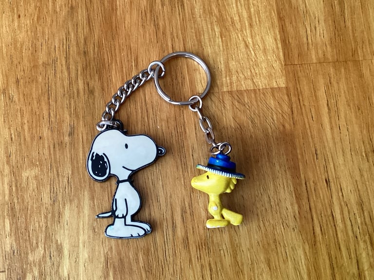 Snoopy Woodstock Keyring UFS Inc Peanuts Handbag Jewellery Enamel Accessory VGC Gift Present 