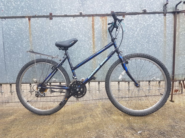 image for Diamondback Outlook (black/blue) 26 inch wheel adults bike,Shimano gears,gel saddle,stand rack