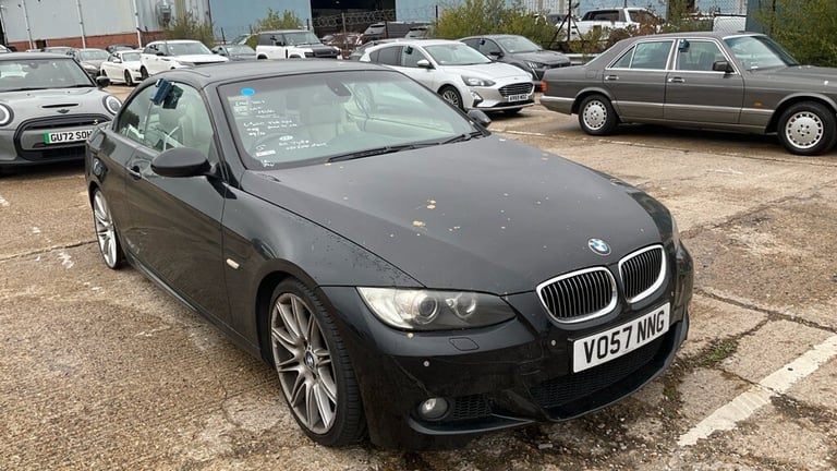 2007 BMW 3 Series 2007 335i M Sport 2dr Step Auto SAT NAV CONVERTIBLE BLACK FULL LEATHER S/H CONV...