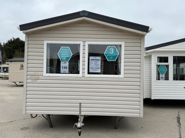 3 Bed 10ft Wide Static Caravan - DG, CH - Offsite Sale for Own Land, Self Build