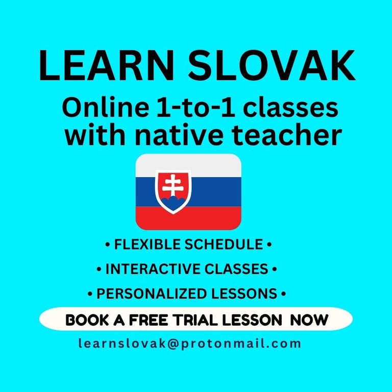 image for SLOVAK LANGUAGE LESSONS with a Native Slovak Teacher