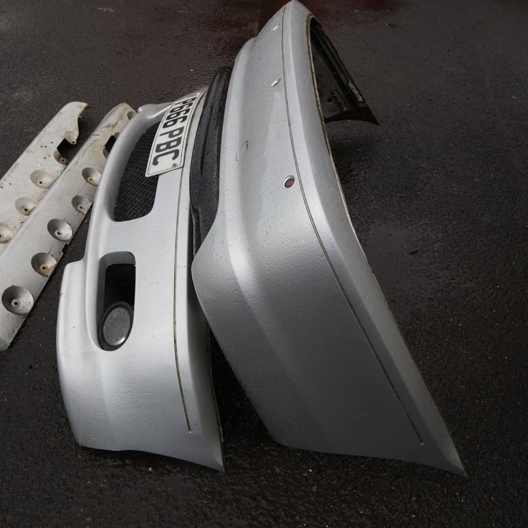 BMW E46 COUPE CABRIO M SPORT BODY KIT BUMPERS SIDESKIRTS TITAN SILVER