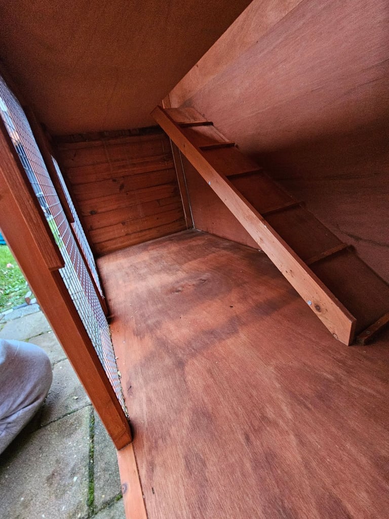 Two storey rabbit hutch