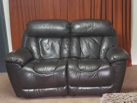 Sofa for Sale. DfS 'Supreme' Real Leather 2 Seater Manual Recliner