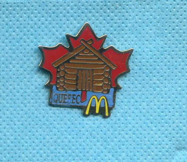 image for mc donald's quebec canada pin badge ph836