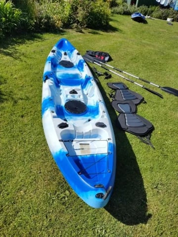 SUNFISH DOUBLE SIT ON TOP LEISURE FISHING KAYAK FOR 2