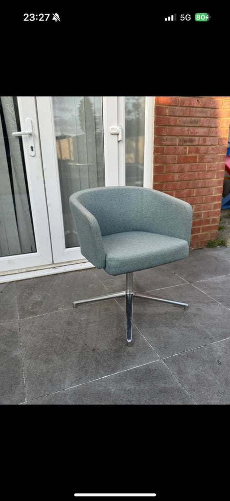 image for Turquoise Blue Dunelm  Swivel Desk 