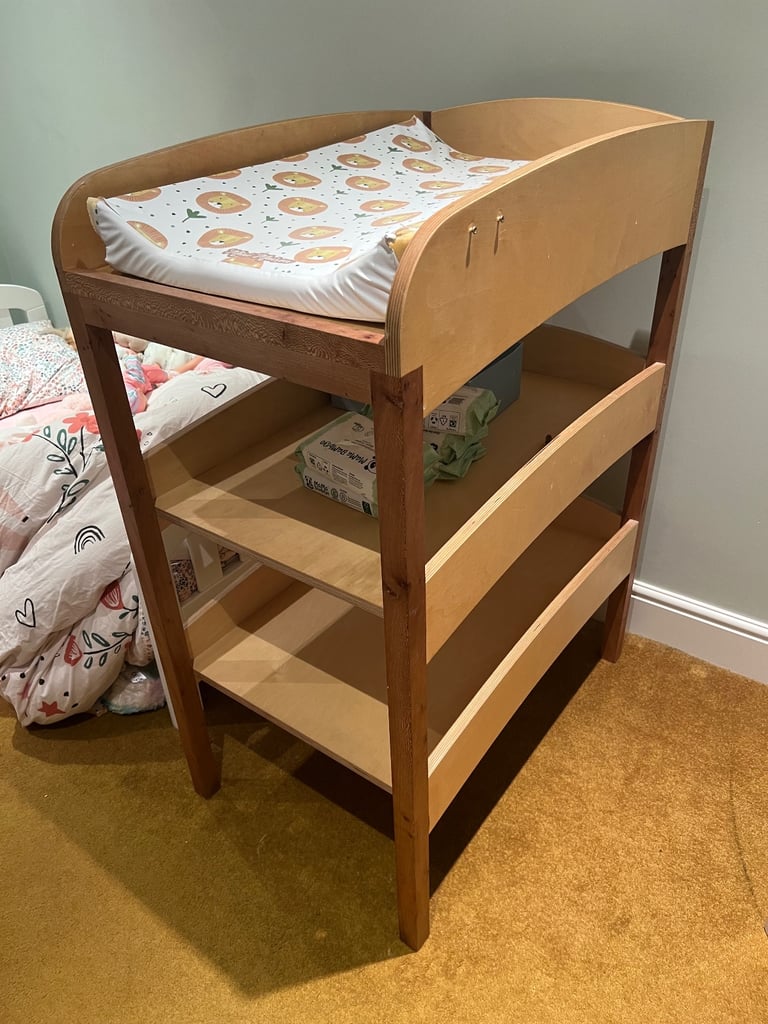 One of a kind, wooden changing table 
