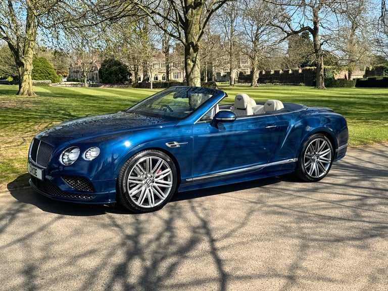 2015 (15) BENTLEY CONTINENTAL GTC SPEED 6.0 W12 635 PETROL CONVERTIBLE + BLUE