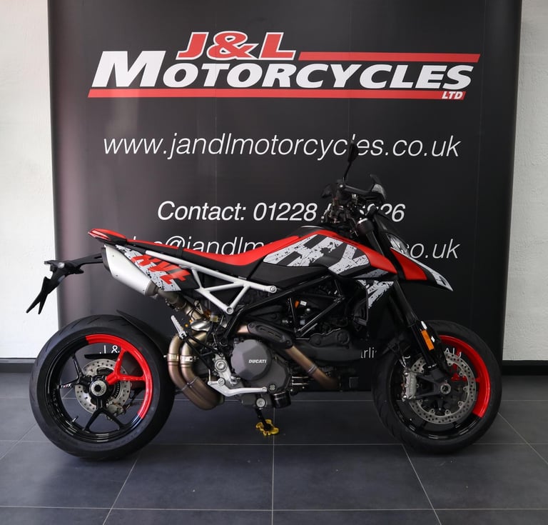 Ducati Hypermotard 950 RVE, 2 Years Manufacturers Warranty & Roadside Assist