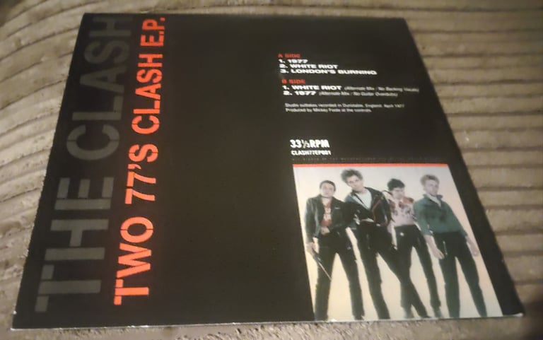 The clash 77s clash ep white vinyl 7 inch single mint 