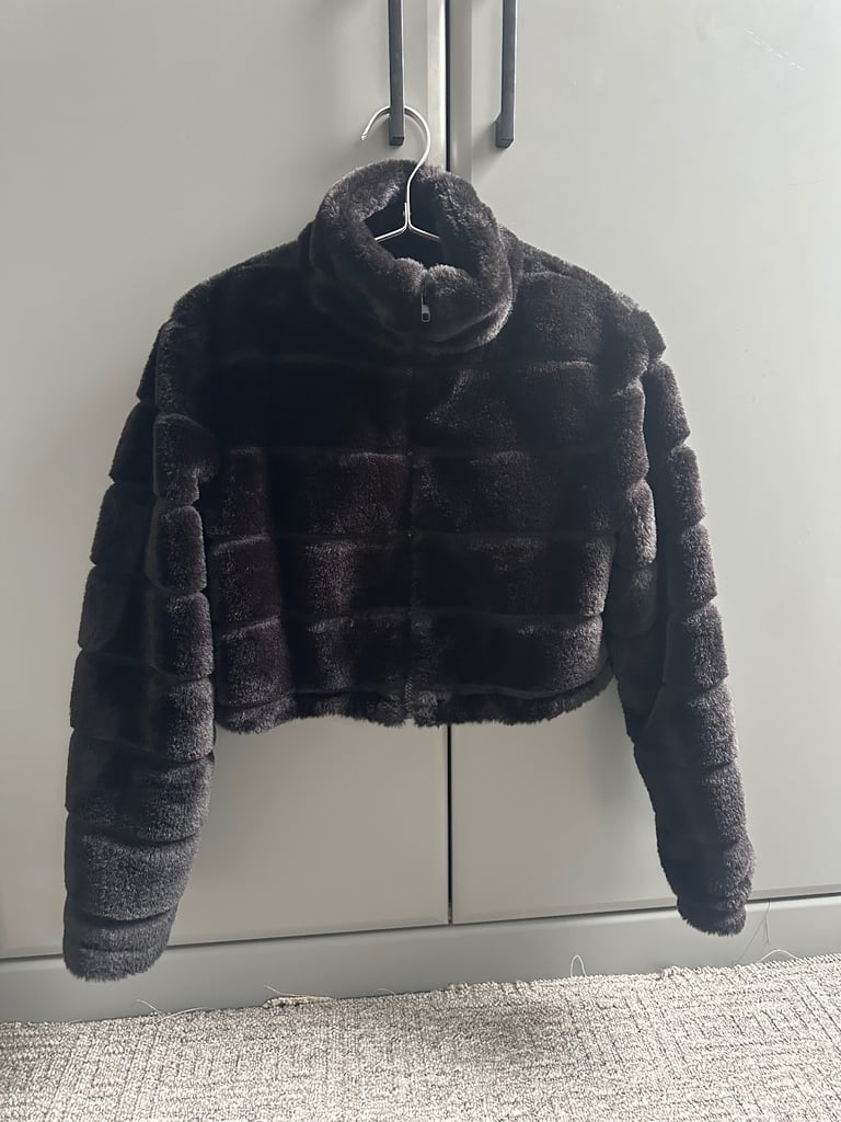 image for Ladies black fur jacket