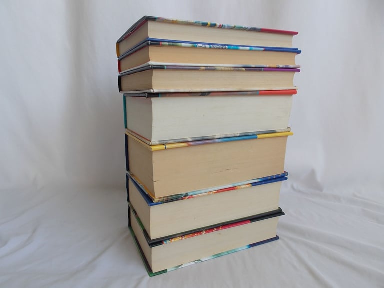 Harry Potter 1 -7 Bloomsbury Book Set Hardback Paperback 1st Editions with publishing Errors (a)