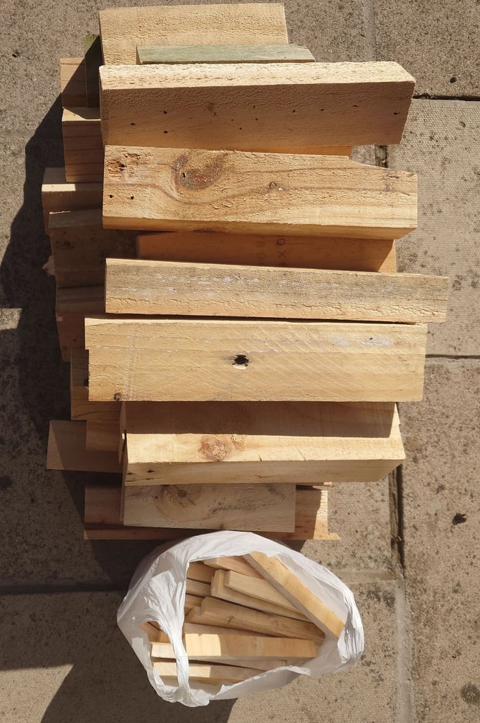 Firewood & kindling for log burner open fire.